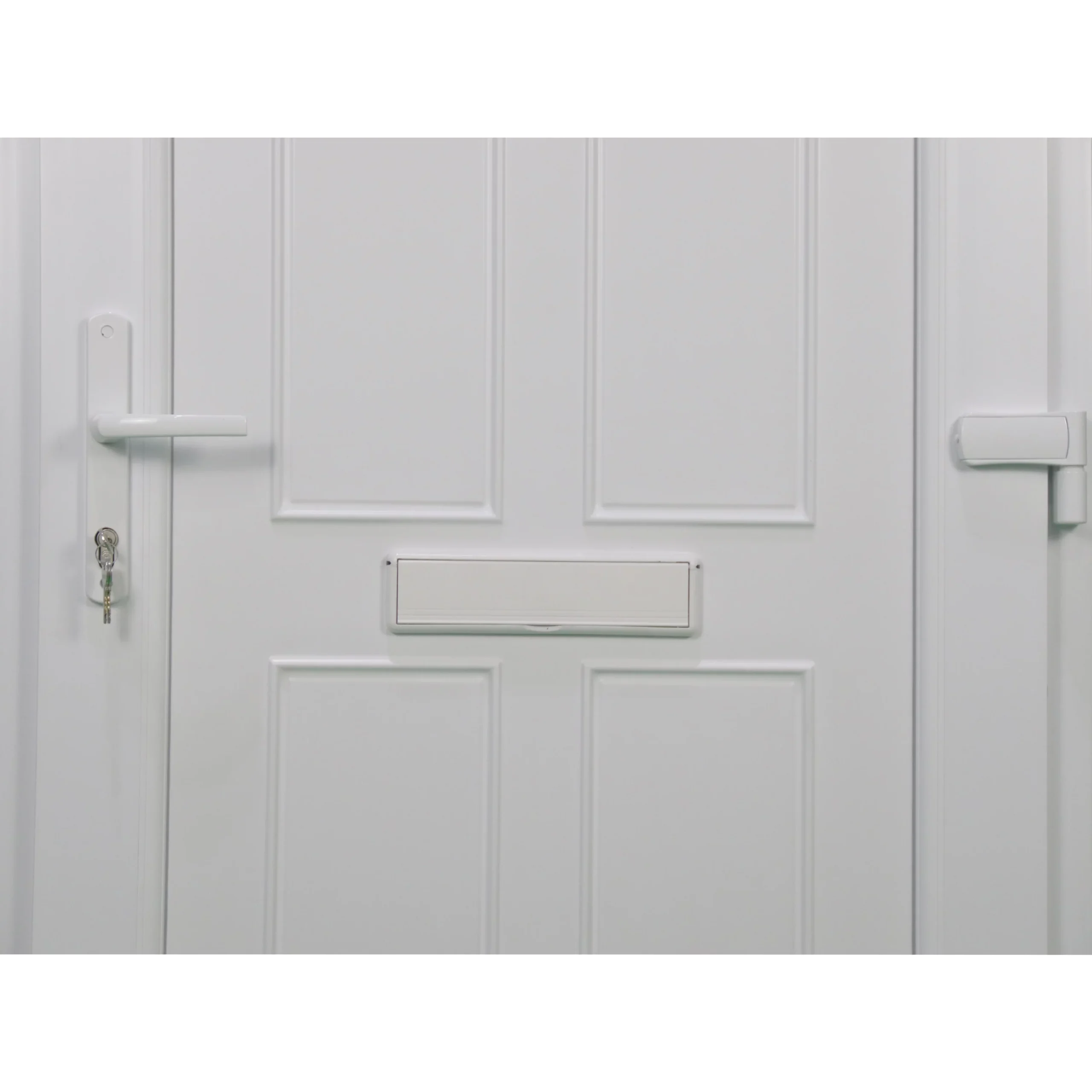 Fortia Lorne Clear Glazed White Left-hand External Front Door Set, (H)2085mm (W)840mm 7 Fortia Lorne Clear Glazed White Left-hand External Front Door Set, (H)2085mm (W)840mm - Image 5