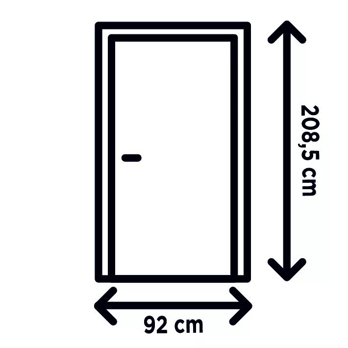 Fortia Lorne Clear Glazed White Right-hand External Front Door Set, (H)2085mm (W)920mm 10 Fortia Lorne Clear Glazed White Right-hand External Front Door Set, (H)2085mm (W)920mm - Image 8