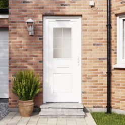 Fortia Mindil Clear Glazed White Left-hand External Front Door Set, (H)2085mm (W)920mm -WoodDepot Shop fortia mindil clear glazed white left hand external front door set h 2085mm w 920mm5059340492780 01i