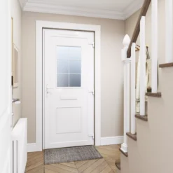 Fortia Mindil Clear Glazed White Left-hand External Front Door Set, (H)2085mm (W)920mm -WoodDepot Shop fortia mindil clear glazed white left hand external front door set h 2085mm w 920mm5059340492780 02i