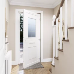 Fortia Mindil Clear Glazed White Right-hand External Front Door Set, (H)2085mm (W)840mm -WoodDepot Shop fortia mindil clear glazed white right hand external front door set h 2085mm w 840mm5059340492780 03i