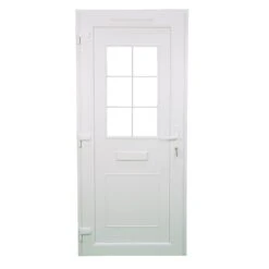 Fortia Mindil Clear Glazed White Right-hand External Front Door Set, (H)2085mm (W)840mm -WoodDepot Shop fortia mindil clear glazed white right hand external front door set h 2085mm w 840mm5059340493237 04c