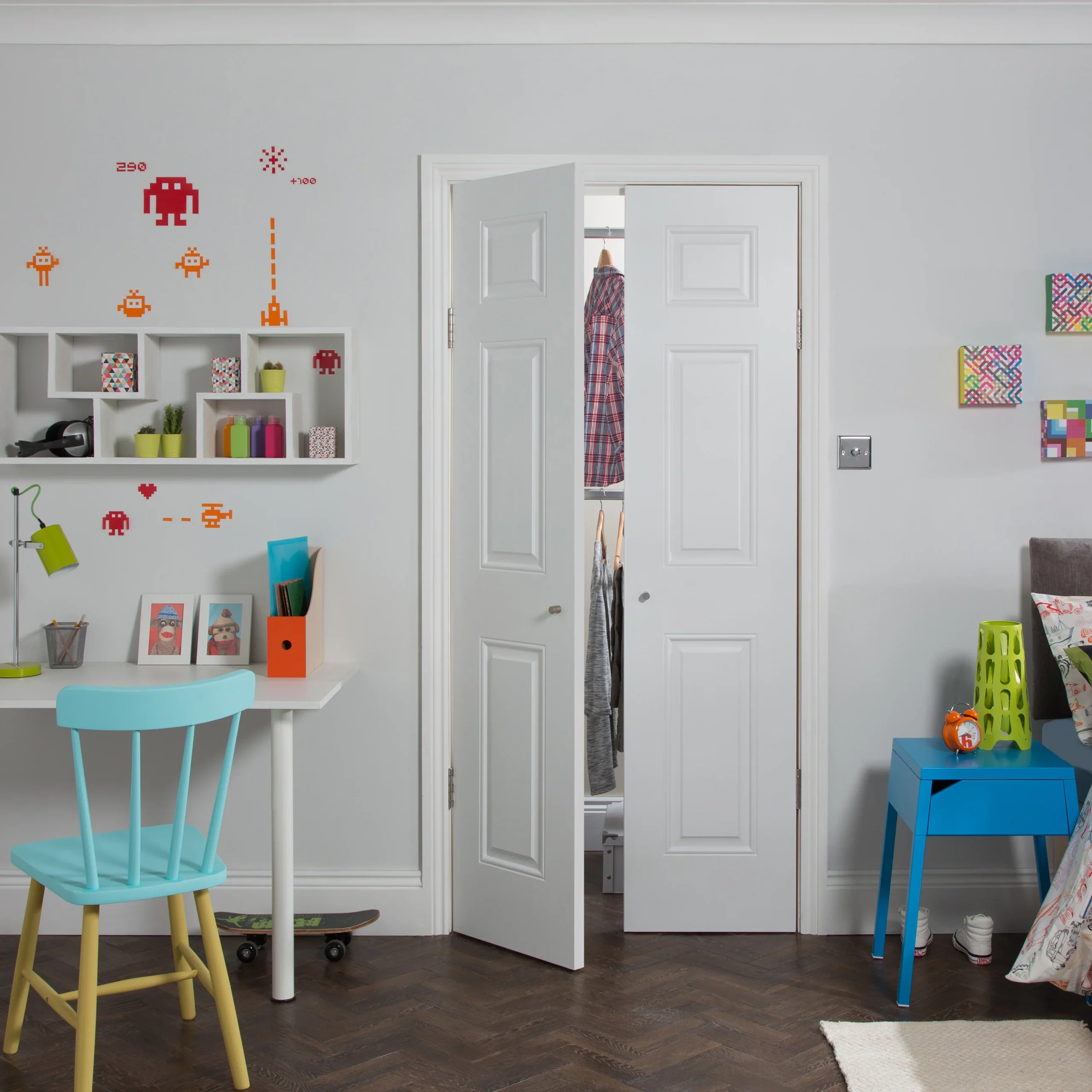 Freedom 3 Panel Patterned Unglazed White Internal Door, (H)1981mm (W)457mm (T)35mm 4 Freedom 3 Panel Patterned Unglazed White Internal Door, (H)1981mm (W)457mm (T)35mm - Image 2