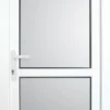 Frosted Glazed White Left-hand External Back Door Set, (H)2055mm (W)920mm -WoodDepot Shop frosted glazed white left hand external back door set h 2055mm w 920mm5397007203271 02c