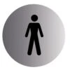 Gents Stainless Steel Advisory Sign