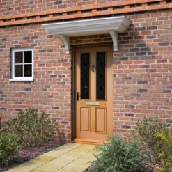 Geom 4 Panel Diamond Bevel Glazed White Oak Veneer External Front Door, (H)1981mm (W)762mm -WoodDepot Shop geom 4 panel diamond bevel glazed white oak veneer external front door h 1981mm w 762mm5397007194715 04bq