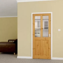 Geom 4 Panel Frosted Glazed Internal Door, (H)2040mm (W)826mm (T)40mm -WoodDepot Shop geom 4 panel frosted glazed internal door h 2040mm w 826mm t 40mm3663602691303 01i bq