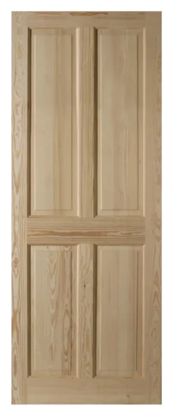 Geom 4 Panel Internal Door, (H)2040mm (W)826mm (T)40mm