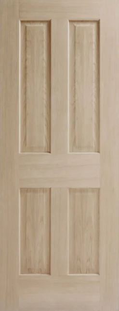 Geom 4 Panel Unglazed Veneered Oak Veneer Internal Door, (H)2040mm (W)826mm (T)40mm -WoodDepot Shop geom 4 panel unglazed veneered oak veneer internal door h 2040mm w 826mm t 40mm5059340236308 03c bq