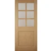 Geom Clear Glazed White Oak Veneer External Back Door, (H)1981mm (W)762mm -WoodDepot Shop geom clear glazed white oak veneer external back door h 1981mm w 762mm5397007194869 01bq