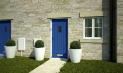 Geom Diamond Bevel Glazed Cottage White External Front Door, (H)1981mm (W)838mm -WoodDepot Shop geom diamond bevel glazed cottage white external front door h 1981mm w 838mm5397007194630 04bq