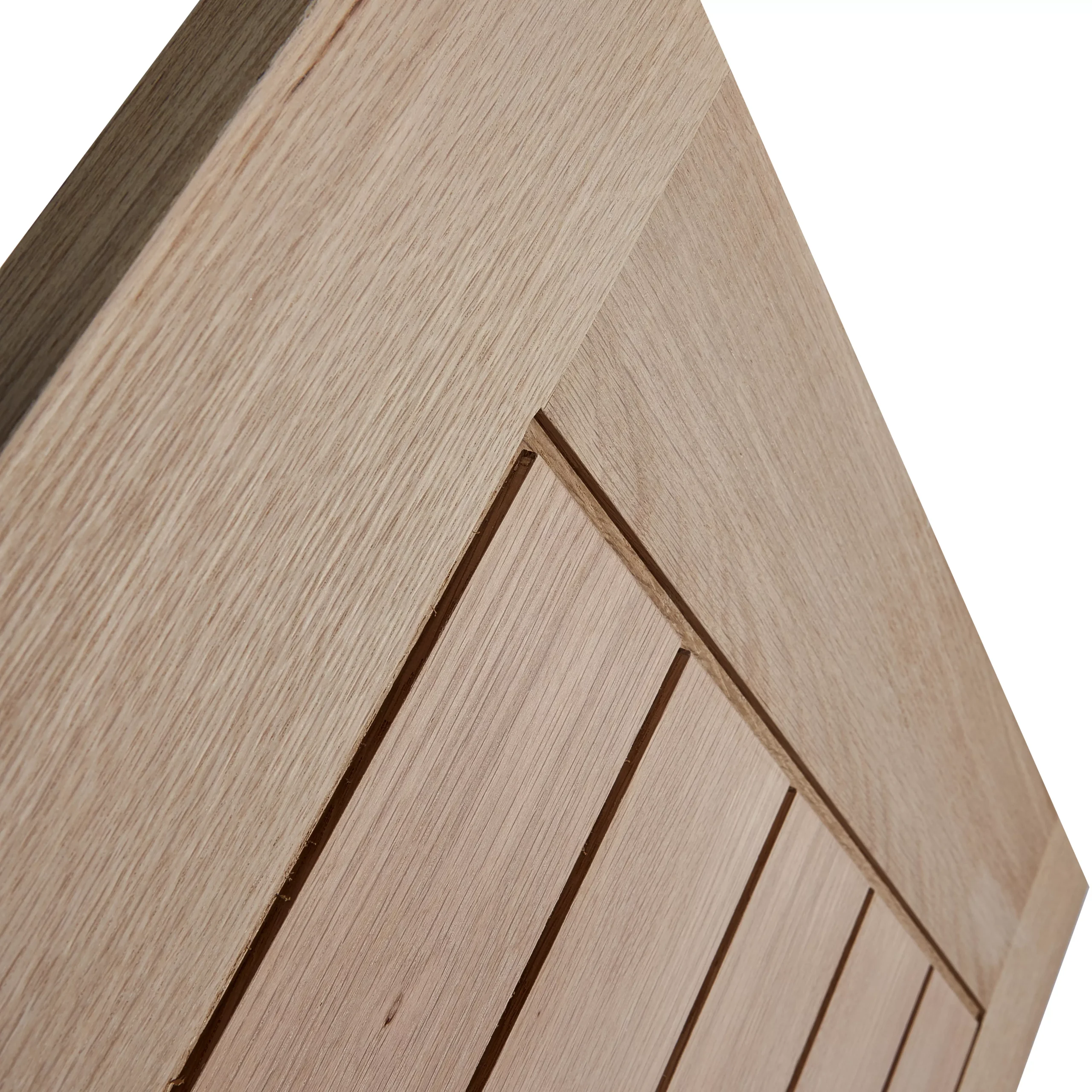 Geom Unglazed Cottage Veneered Oak Veneer Internal Door, (H)2040mm (W)726mm (T)40mm 4 Geom Unglazed Cottage Veneered Oak Veneer Internal Door, (H)2040mm (W)726mm (T)40mm - Image 2