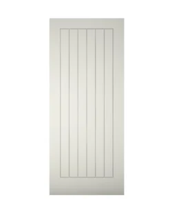 Geom Unglazed Cottage White External Front Door, (H)1981mm (W)762mm