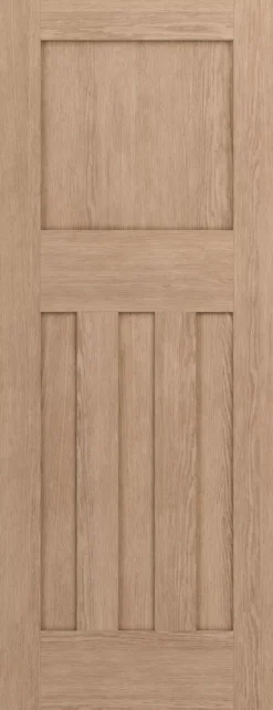 Geom Unglazed Veneered Oak Veneer Internal Door, (H)1981mm (W)762mm (T)35mm