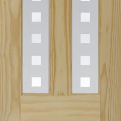 Geom Vertical 2 Panel Frosted Glazed Internal Door, (H)2040mm (W)726mm (T)40mm -WoodDepot Shop geom vertical 2 panel frosted glazed internal door h 2040mm w 726mm t 40mm5397007100785 03bq