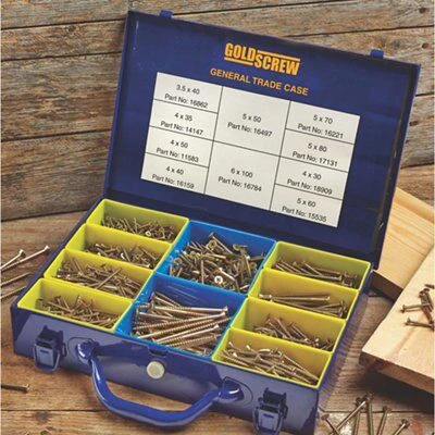 Goldscrew General PZ Flat Countersunk Carbon Steel Trade Case, Pack Of 1400 4 Goldscrew General PZ Flat Countersunk Carbon Steel Trade Case, Pack Of 1400 - Image 2