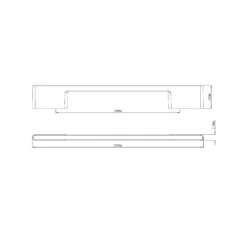 GoodHome Cacao Chrome Effect Kitchen Cabinets Pull Handle (L)220mm -WoodDepot Shop goodhome cacao chrome effect kitchen cabinets pull handle l 220mm5059340482057 01t