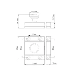 GoodHome Chervil Chrome Effect Kitchen Cabinet Latch Pack Of 2 (L)52mm (H)50mm -WoodDepot Shop goodhome chervil chrome effect kitchen cabinet latch pack of 2 l 52mm h 50mm5059340482279 01t