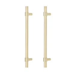 GoodHome Dukkah Brass Effect Kitchen Cabinet Handle (L)257mm 9 GoodHome Dukkah Brass Effect Kitchen Cabinet Handle (L)257mm -WoodDepot Shop goodhome dukkah brass effect kitchen cabinet handle l 257mm3663602475439 22c bq