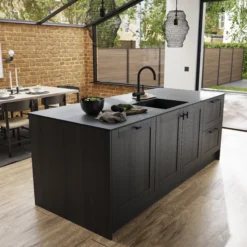 GoodHome Dukkah Matt Black Kitchen Cabinets Pull Handle (L)257mm -WoodDepot Shop goodhome dukkah matt black kitchen cabinets pull handle l 257mm3663602636892 12i