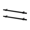 GoodHome Dukkah Matt Black Kitchen Cabinets Pull Handle (L)257mm