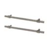 GoodHome Dukkah Satin Nickel Effect Kitchen Cabinets Pull Handle (L)257mm