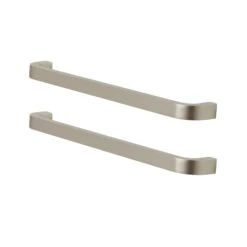 GoodHome Epazote Nickel Effect Kitchen Cabinets Handle (L)200mm