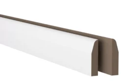 GoodHome Fully Finished White MDF Chamfered Architrave (L)2.1m (T)14.5mm