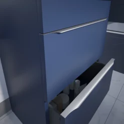 GoodHome Imandra Silver Effect Bathroom Edge Handle (L)600mm -WoodDepot Shop goodhome imandra silver effect bathroom edge handle l 600mm5059340393841 01i