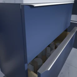 GoodHome Imandra Silver Effect Bathroom Edge Handle (L)800mm -WoodDepot Shop goodhome imandra silver effect bathroom edge handle l 800mm5059340393858 01i