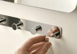 GoodHome Koros Steel 7 Hook Rail, (L)482mm (H)40mm 14 GoodHome Koros Steel 7 Hook Rail, (L)482mm (H)40mm -WoodDepot Shop goodhome koros steel 7 hook rail l 482mm h 40mm3663602674092 01i