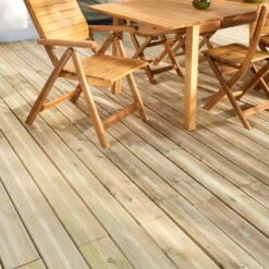 GoodHome Lemhi Green Pine Deck Board (L)4.8m (W)144mm (T)27mm -WoodDepot Shop goodhome lemhi green pine deck board l 4 8m w 144mm t 27mm5036581094553 10i bq