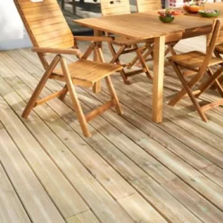 GoodHome Lemhi Pine Deck Board (L)2.4m (W)144mm (T)27mm -WoodDepot Shop goodhome lemhi pine deck board l 2 4m w 144mm t 27mm5059340053295 10i bq
