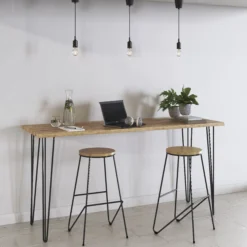 GoodHome Nantua 890mm Black Modern Hairpin Worktop Support Leg 9 GoodHome Nantua 890mm Black Modern Hairpin Worktop Support Leg -WoodDepot Shop goodhome nantua 890mm black modern hairpin worktop support leg5059340213569 01i