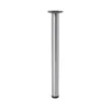 GoodHome Nantua 900mm Silver Effect Modern Worktop Support Leg