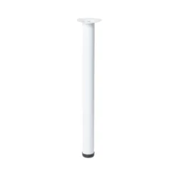 GoodHome Nantua 900mm White Modern Worktop Support Leg