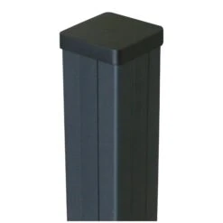 GoodHome Neva Aluminium Dark Grey Slotted Fence Post (H)2.4m (W)70mm -WoodDepot Shop goodhome neva aluminium dark grey slotted fence post h 2 4m w 70mm3663602942900 03bq