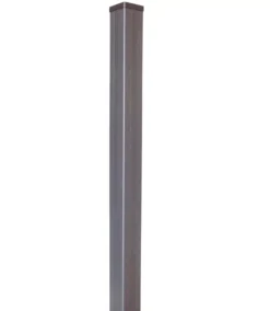 GoodHome Neva Aluminium Taupe Square Fence Post (H)0.95m (W)70mm