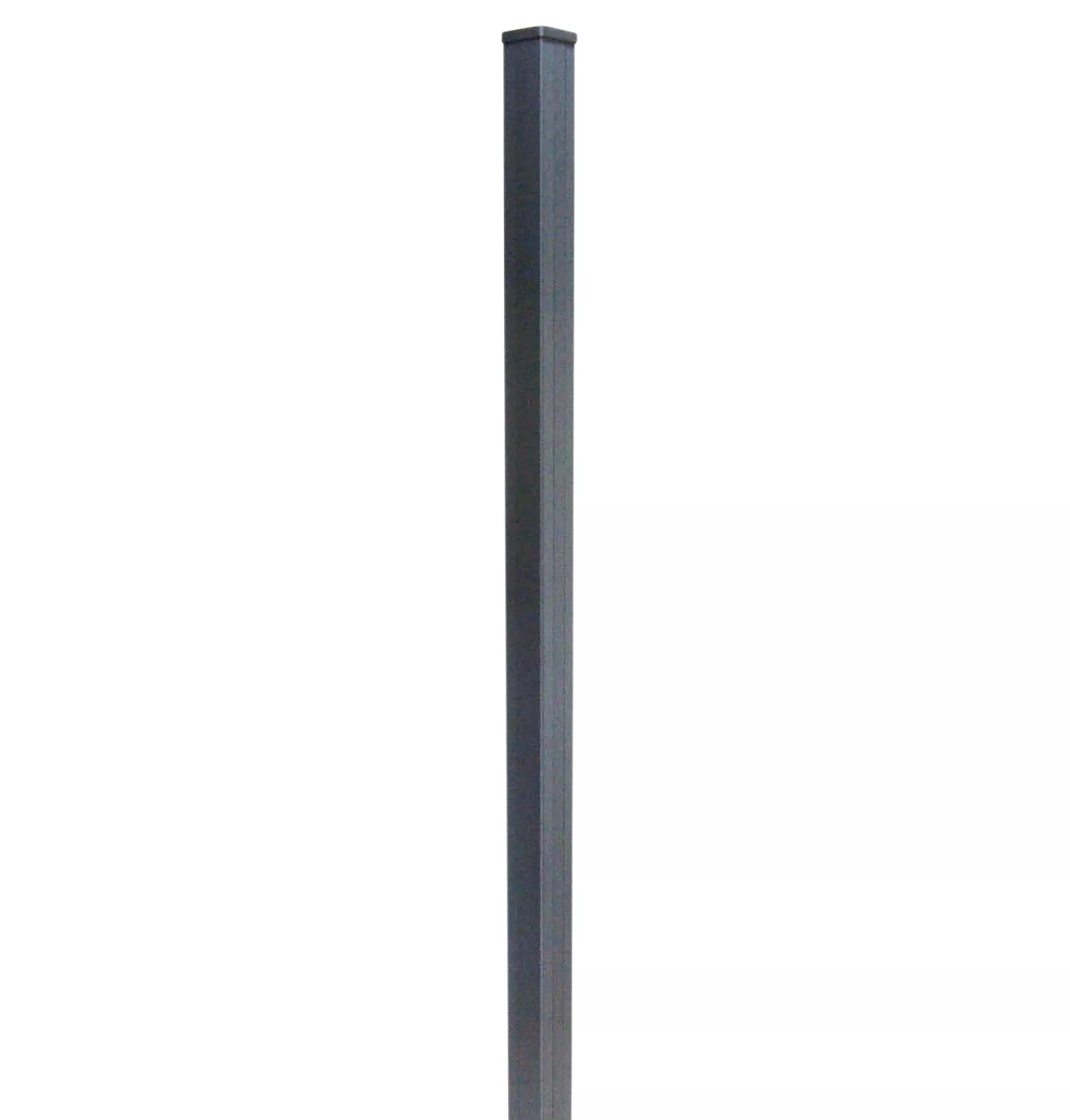 GoodHome Neva Aluminium Taupe Square Fence Post (H)1.39m (W)70mm 3 GoodHome Neva Aluminium Taupe Square Fence Post (H)1.39m (W)70mm