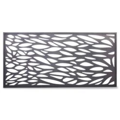 GoodHome Neva Decorative Untreated 1/2 Fence Panel (W)1.79m (H)0.88m