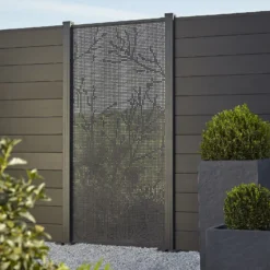 GoodHome Neva Dots 1/2 Fence Panel (W)0.88m (H)1.79m -WoodDepot Shop goodhome neva dots 1 2 fence panel w 0 88m h 1 79m3663602760023 03bq
