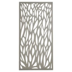 GoodHome Neva Leaf 1/2 Fence Panel (W)0.88m (H)1.79m