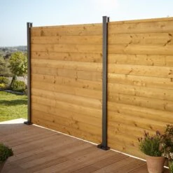 GoodHome Neva Steel Dark Grey Slotted Fence Post (H)2.4m (W)70mm -WoodDepot Shop goodhome neva steel dark grey slotted fence post h 2 4m w 70mm3663602942863 03bq