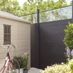 GoodHome Neva Transparent Untreated 1/4 Fence Panel (W)1.79m (H)0.44m -WoodDepot Shop goodhome neva transparent untreated 1 4 fence panel w 1 79m h 0 44m3663602943037 04bq