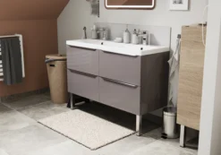 GoodHome Portloe Silver Chrome Effect Aluminium Adjustable Cabinet Feet (H)231mm, Pair Of 2 -WoodDepot Shop goodhome portloe silver chrome effect aluminium adjustable cabinet feet h 231mm pair of 25059340018805 40i