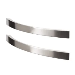 GoodHome Sabaku Nickel Effect Kitchen Cabinets Handle (L)260mm