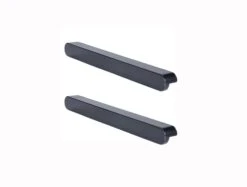 GoodHome Serrano Black Kitchen Cabinets Pull Handle (L)220mm