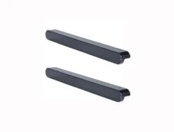 GoodHome Serrano Black Kitchen Cabinets Pull Handle (L)240mm