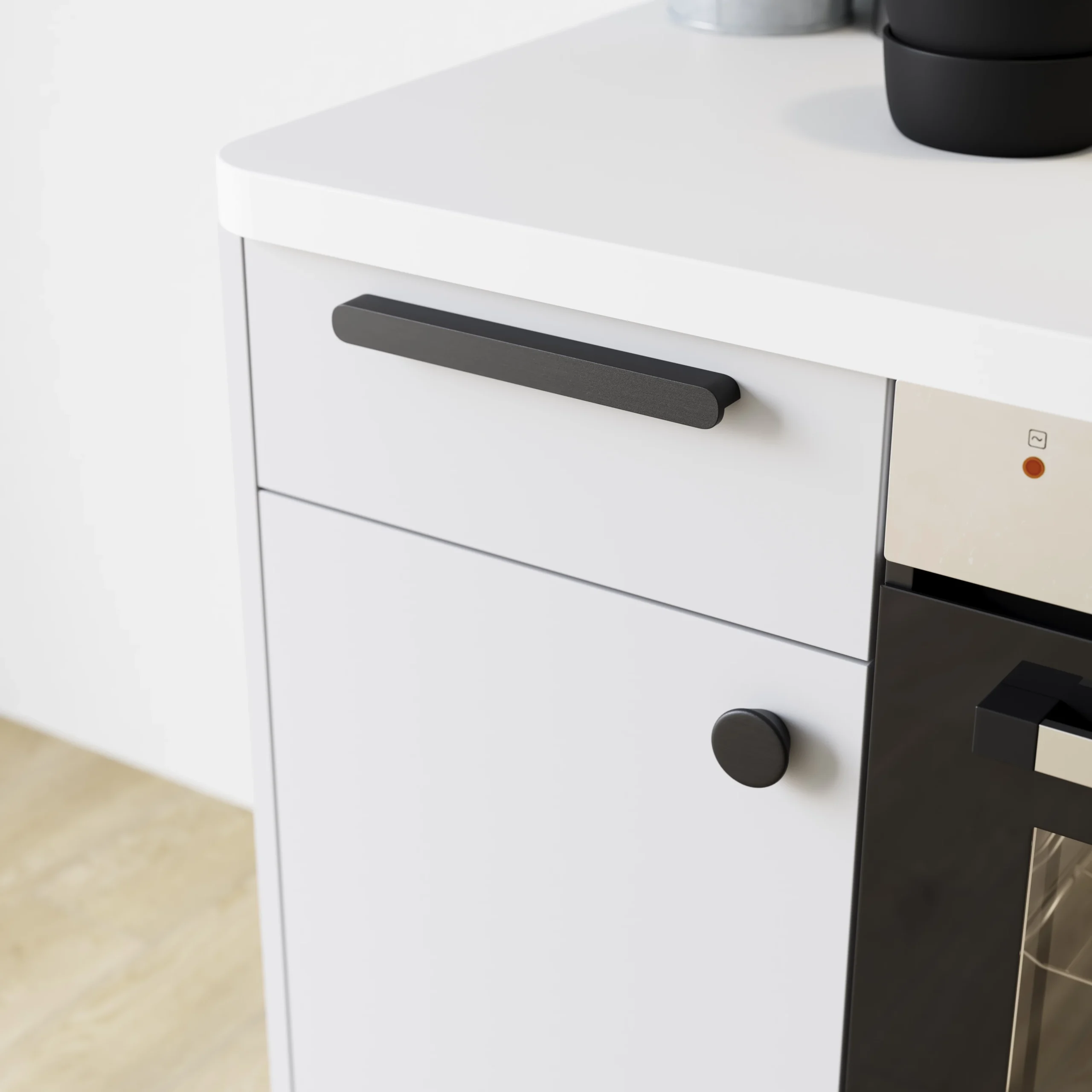 GoodHome Serrano Black Kitchen Cabinets Pull Handle (L)240mm 7 GoodHome Serrano Black Kitchen Cabinets Pull Handle (L)240mm - Image 5