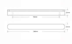 GoodHome Serrano Black Kitchen Cabinets Pull Handle (L)240mm 11 GoodHome Serrano Black Kitchen Cabinets Pull Handle (L)240mm -WoodDepot Shop goodhome serrano black kitchen cabinets pull handle l 240mm5059340482491 01t